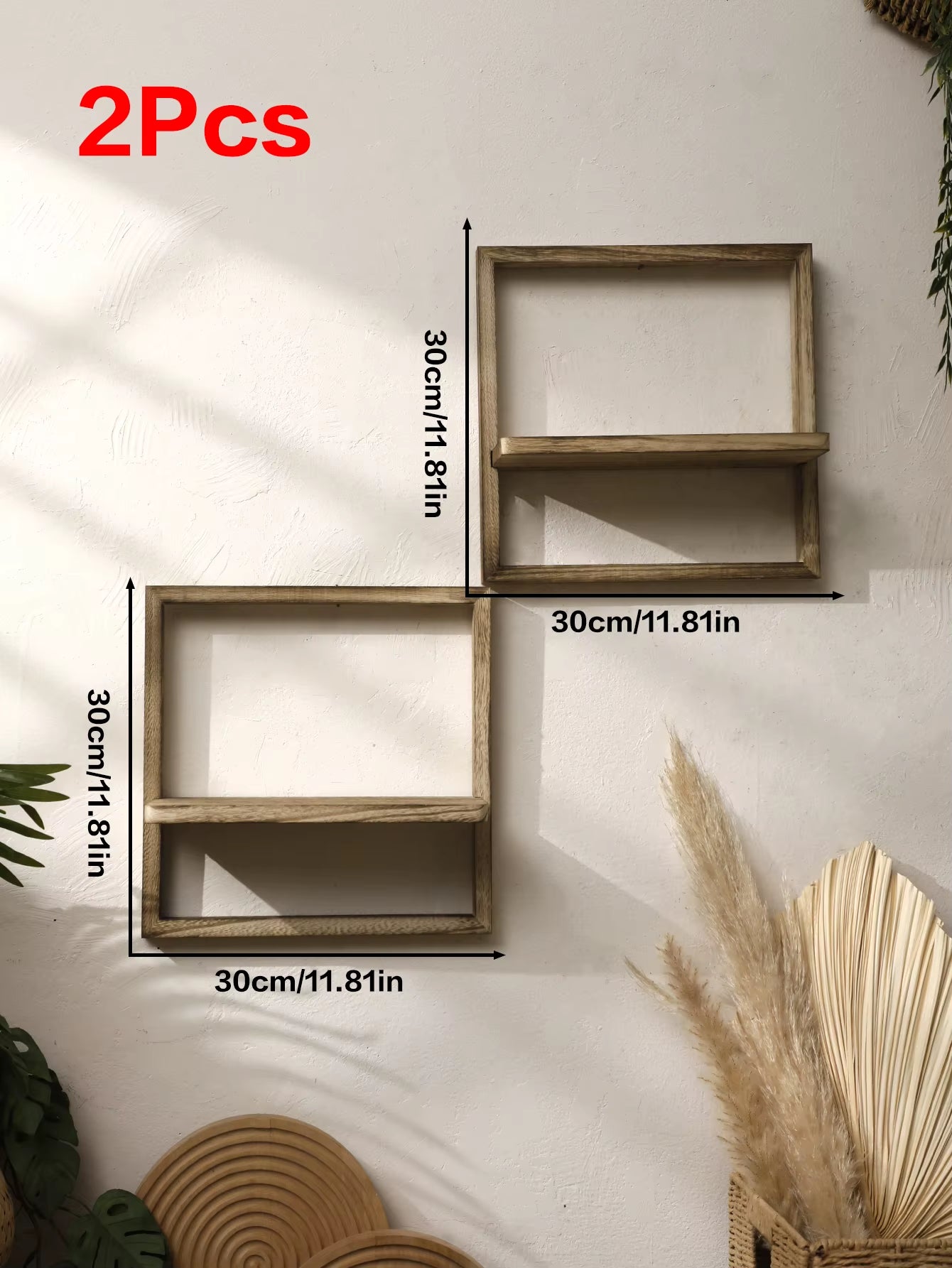 VALOA HOME — Nordic Floating Wooden Shelf