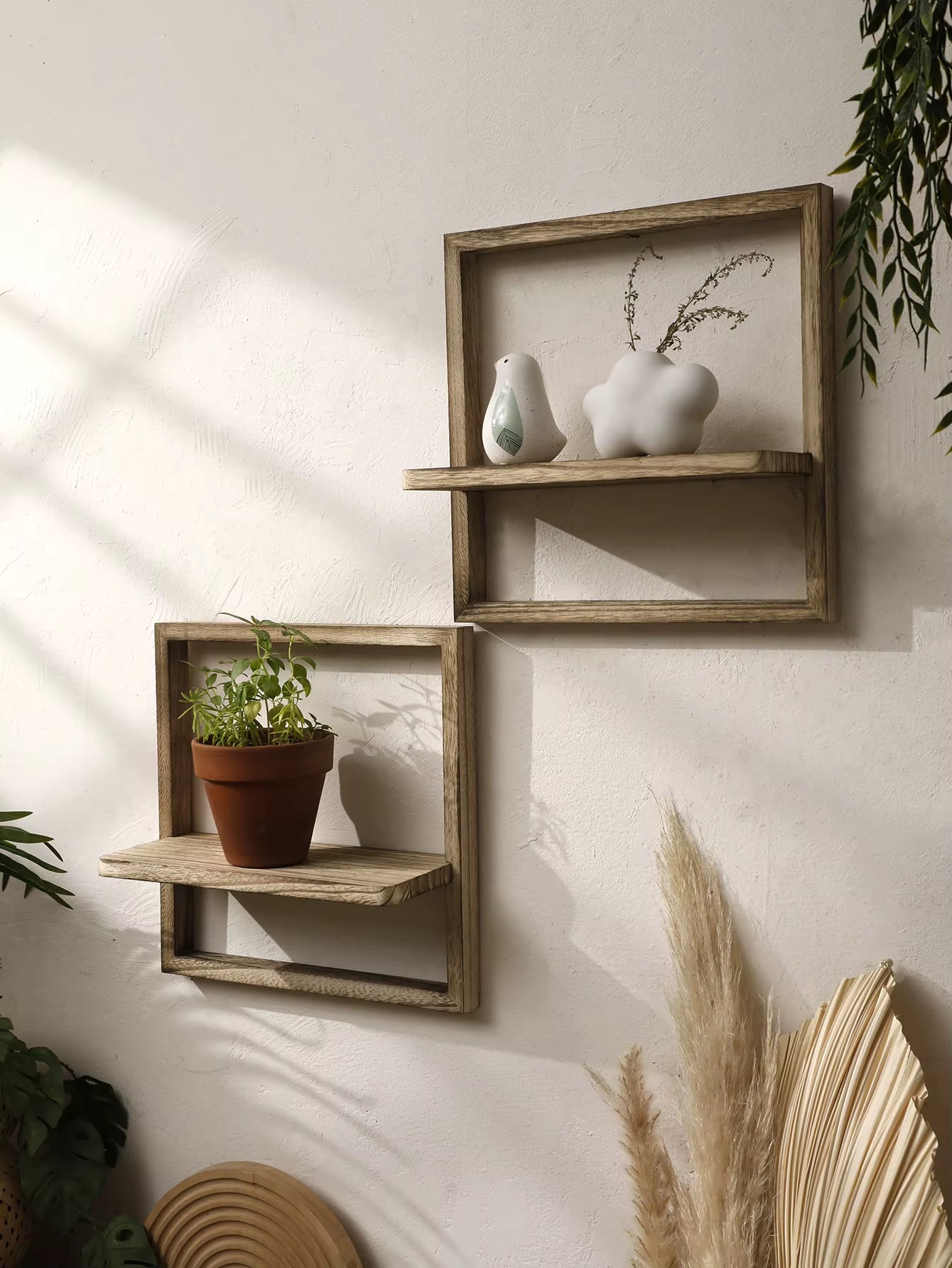 VALOA HOME — Nordic Floating Wooden Shelf