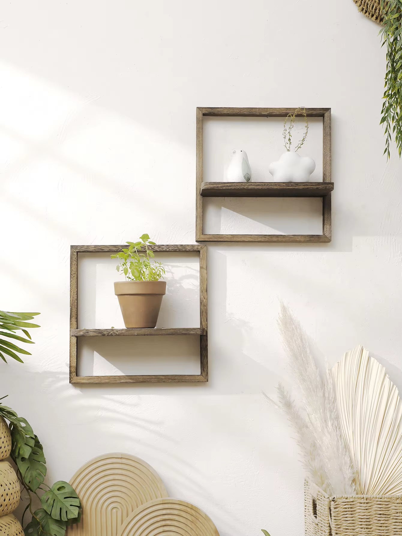 VALOA HOME — Nordic Floating Wooden Shelf