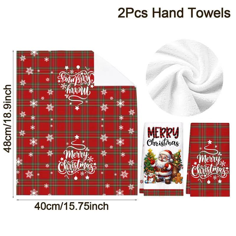 VALOA HOME — Nordic Christmas Kitchen Towels (2 pcs Set)